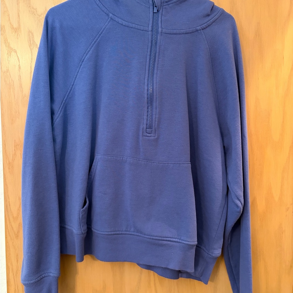 Men's Blue Half-Zip Sweater